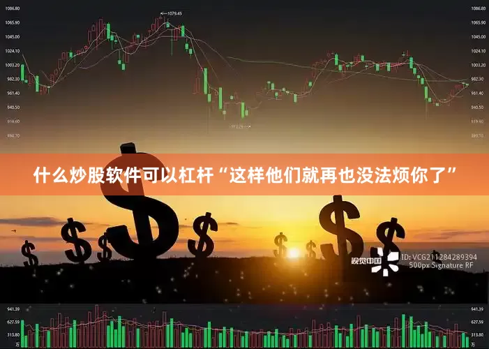 什么炒股软件可以杠杆“这样他们就再也没法烦你了”