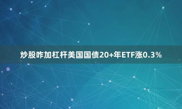 炒股咋加杠杆美国国债20+年ETF涨0.3%